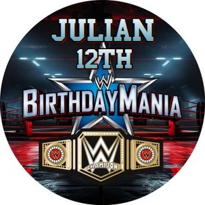 WrestleMania02-CakeImageRound design preview