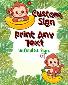 Monkey01-CustomSign design preview
