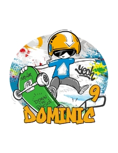 Skateboard Cake Topper Digital Download Printable Cutout Template design preview