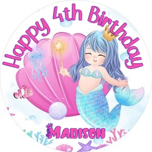 Mermaid07-CakeImageRound design preview