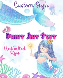 Mermaid07-CustomSign design preview