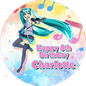 Miku01-CakeImageRound design preview