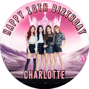 BlackPink01-CakeImageRound design preview