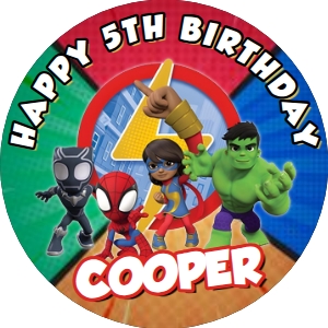 Spidey01-CakeImageRound design preview