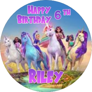 UnicornAcademy01-CakeImageRound design preview