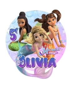 MermaidMagic01-CakeTopper design preview