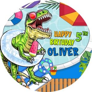 Dino02-CakeImageRound design preview