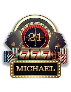 Casino01-CakeTopper design preview