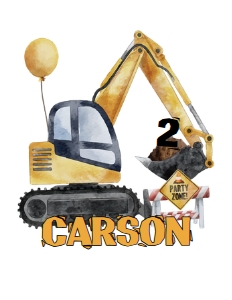 Construction Cake Topper Digital Download Printable Cutout Templa design preview