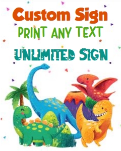 Dino05-CustomSign design preview