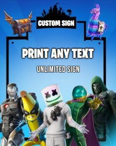 Fortnite01-CustomSign design preview