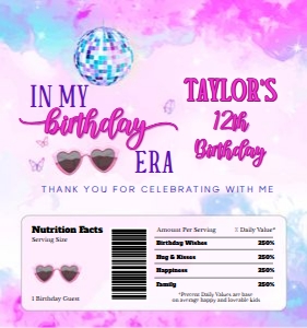 BirthdayEra01-Chocolate design preview