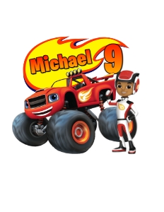 Blaze01-CakeTopper design preview