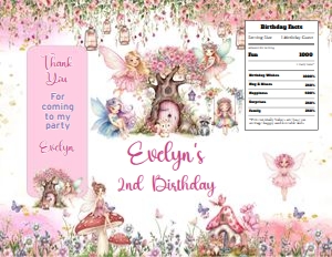 Fairy01-ChipBag: Magical Fairy Party Bundle Digital Download Printable Enchanted B