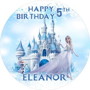 Frozen04-CakeImageRound design preview