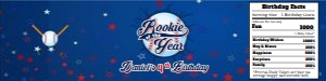 RookieOfTheYear01-WaterBottle: Rookie of the Year Birthday Party Bundle Digital Download Printab