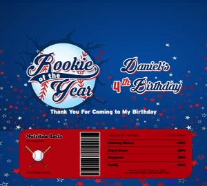 RookieOfTheYear01-Skittles: Rookie of the Year Birthday Party Bundle Digital Download Printab