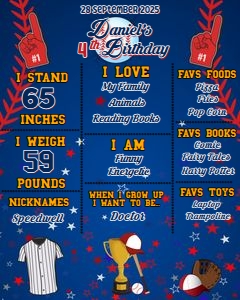RookieOfTheYear01-Milestone: Rookie of the Year Birthday Party Bundle Digital Download Printab