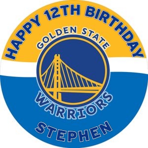 GoldenStateWarriors01-CakeImageRound design preview
