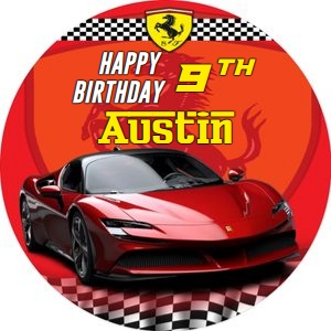 Ferrari01-CakeImageRound design preview