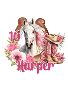 Horse05-CakeTopper design preview