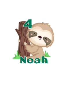 Sloth01-CakeTopper: Sloth01-CakeTopper