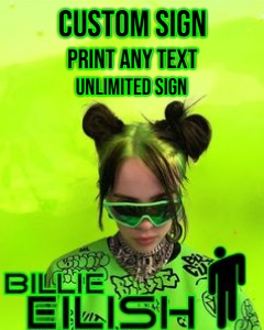 BillieEilish01-CustomSign design preview