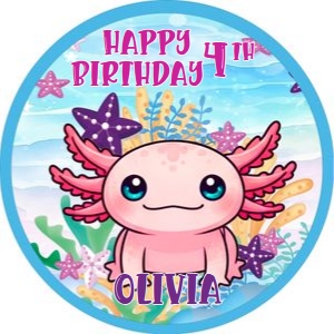 Axolotl01-CakeImageRound design preview