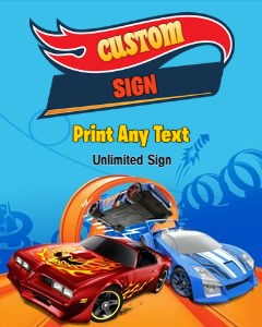 HotWheels04-CustomSign design preview