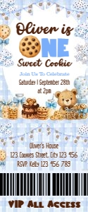 Cookies01-ITV: Cookies and Milk Party Bundle Digital Download Sweet One Birthday
