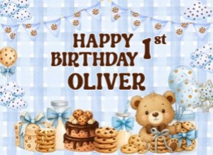 Cookies01-CakeImageSquare: Cookies and Milk Party Bundle Digital Download Sweet One Birthday