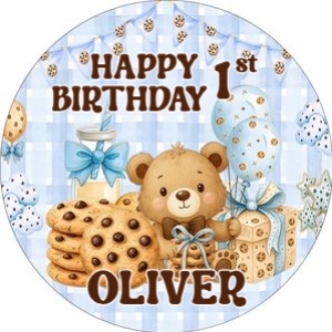 Cookies01-CupCakes5: Cookies and Milk Party Bundle Digital Download Sweet One Birthday