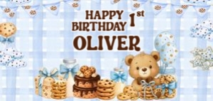 Cookies01-CakeStrips: Cookies and Milk Party Bundle Digital Download Sweet One Birthday