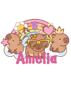 Capybara Party Bundle Digital Download Printable Corjl Template A design preview