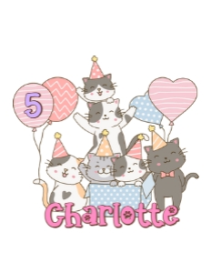 Cool Cat Party Bundle, Kitten Birthday Decor, Digital Download C0 design preview