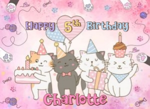 Cat01-CakeImageSquare: Cool Cat Square Cake Topper, Kitten Birthday Decor, Instant Downl