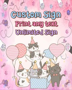 Cat01-CustomSign design preview