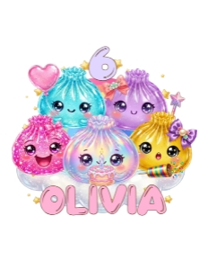 GlitterDumpling01-CakeTopper design preview