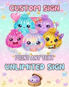 GlitterDumpling01-CustomSign design preview
