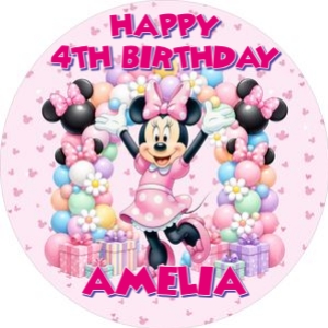Minnie01-CakeImageRound: Minnie01-Bundle