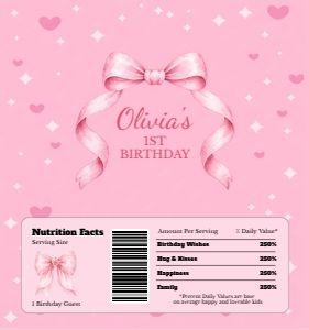 PinkBow01-Chocolate design preview