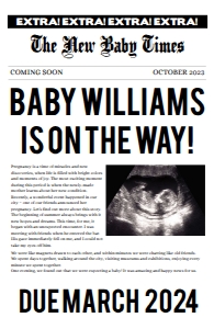 Digital pregnancy announcement - 11x17 inches: Digital pregnancy announcement 290