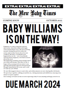Digital pregnancy announcement - A4: Digital pregnancy announcement 290