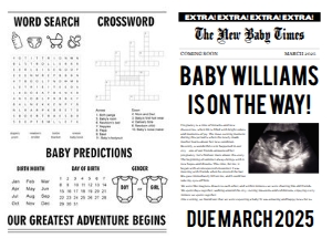 Digital pregnancy announcement - 18x24: Digital pregnancy announcement 290