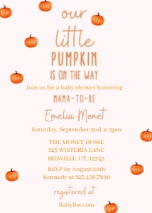 Baby Shower A little Pumpkin is on the way BUNDLE: Baby Shower A little Pumpkin is on the way BUNDLE