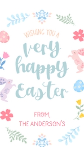 Tags and Labels Easter Whimsical Frame design preview