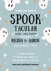 Bachelorette Party Spooky Jack and Jill design preview