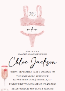 Bridal Shower Lingerie Shower: Bridal Shower Lingerie Shower