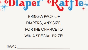 Baby Shower Red White & Due Small Insert: Baby Shower Red White & Due Bundle