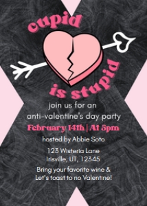 Galentine's Day Anti-Valentine's Day design preview